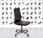 Refurbished Interstuhl Vintage IS5 Conference Chair - Black Leather