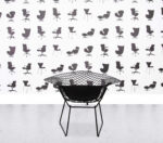 Refurbished Knoll Bertoia Diamond Chair - Black Seat Cushion