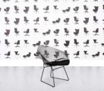 Refurbished Knoll Bertoia Diamond Chair - Black Seat Cushion