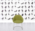 Refurbished Naughtone Always Chair on Cantilever - Apple Fabric