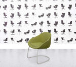 Refurbished Naughtone Always Chair on Cantilever - Apple Fabric