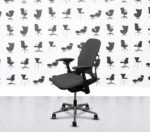 Refurbished Steelcase Leap V2 4D - Polished Aluminium - GrigioGrey