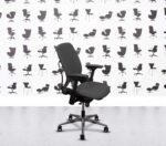 Refurbished Steelcase Leap V2 4D - Polished Aluminium - GrigioGrey