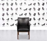 Refurbished Wittmann Berlin Dining Chair - Black Leather