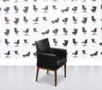 Refurbished Wittmann Berlin Dining Chair - Black Leather