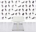 Refurbished Herman Miller Nevi Sit-to-Stand Table - White