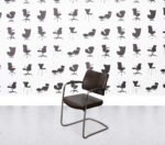 Refurbished Boss Design Pro Cantilever Chair - Brown Leather