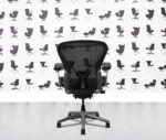 refurbished herman miller aeron classic size b full spec polished aluminium posture fit black